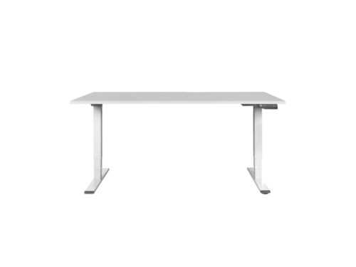 CONTINI, Unsere Neuheiten, CONTINI höhenverstellbarer Bürotisch 2.0x0.9m grau / Gestell weiss RAL9016, Produkte & Wohnen