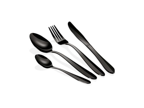 Berlinger, Unsere Neuheiten, Berlinger Haus 24-teiliges Besteck-Set schwarz, Produkte & Wohnen