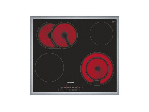 Siemens - Glaskeramik Kochstellen 60 cm Facetten design ET645FNP1C, Schwarz