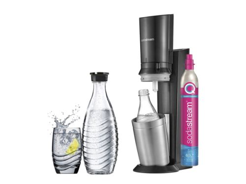 sodastream, sodastream - Crystal blackmetal inkl. 1 Glaskaraffen Quick Connect
