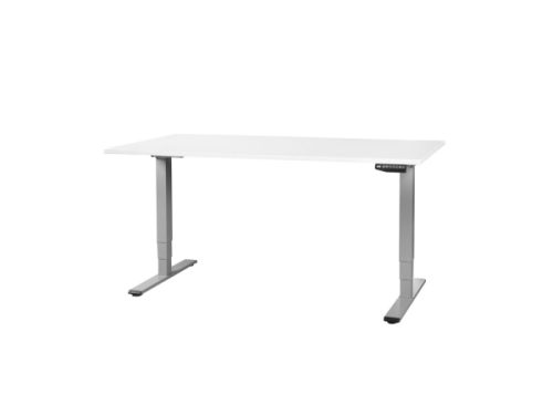 Contini, Contini höhenverstellbarer Bürotisch RAL 7045 1.6x0.8m weiss