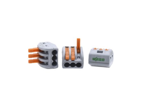 Wago, Stecker & Kupplungen, WAGO Steckklemme CLASSIC 3x 0.08-4mm2 mit Betätigungshebel 50 Stück, Produkte & Wohnen