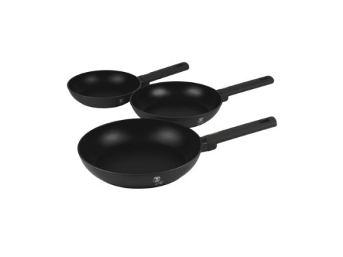 Berlinger, Küchenbedarf, Berlinger Haus 3-teiliges Bratpfannen Set Ø 20/24/28 cm Matte Black Collection, Produkte & Wohnen