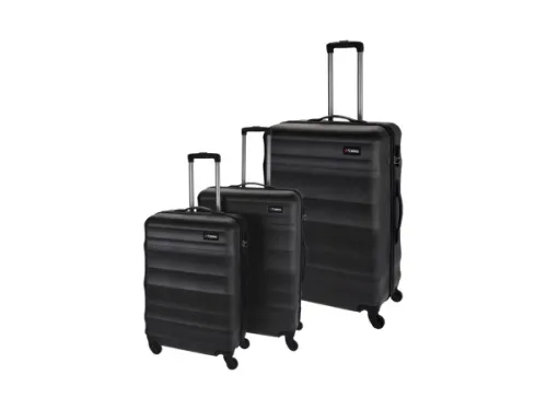 PREMIUMPARTS, 3-tlg. Trolley-Set, TSA-Schlösser, dunkel-grau