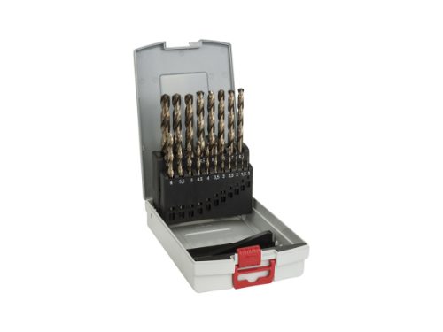 Bosch Accessories, Bosch Accessories 2608587014 HSS Metall-Spiralbohrer-Set 19teilig 1 mm, 1.5 mm, 2 mm, 2.5 mm, 3 mm, 3.5 mm, 4 mm, 4.5