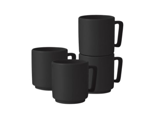 Berlinger - Tassenset Matte Black Collection, One Size, Schwarz