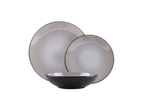 Berlinger Haus - Tellerset 18 teilig taupe, 18 Stück