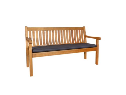 Contini - 3er Sitzbank mit Kissen anthrazit Eucalyptus, One Size