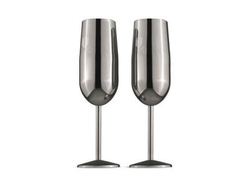 Berlinger, Küchenbedarf, Berlinger Haus Edelstahl Sektgläser 2 Stück Matte Black Collection, Produkte & Wohnen