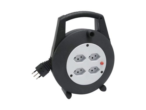 BRENNENSTUHL, Brennenstuhl 1093202 Kabeltrommel 10 m Schwarz Schweiz-Stecker