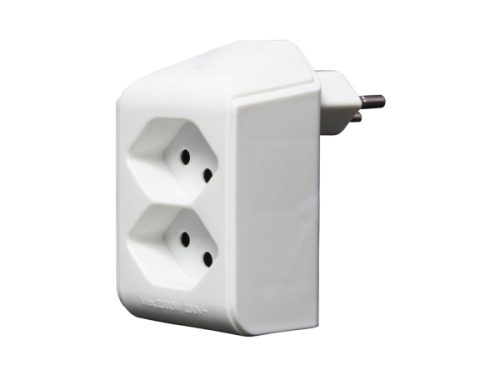 BRENNENSTUHL, BRENNENSTUHL - Abzweigstecker 2-fach drehbar bis 300° ohne Aufhänger, 15cm