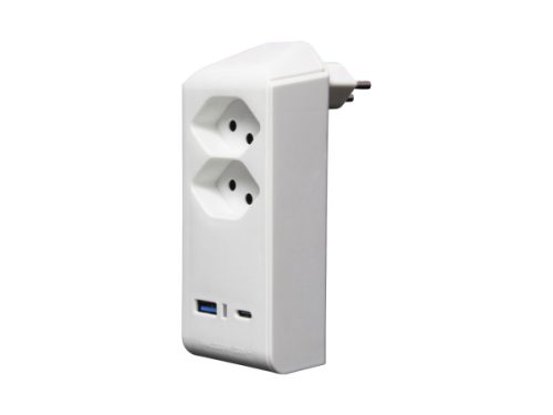 BRENNENSTUHL, Brennenstuhl 1508342212 Zwischensteckdose mit USB Weiß