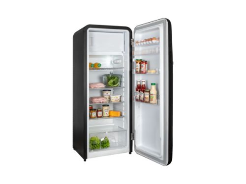 Kibernetik - Retro Kühlschrank KSG260 schwarz, One Size