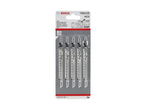Bosch Accessories, Bosch Accessories 2608637590 Stichsägeblatt T 301 CD Clean for Wood, 5er-Pack 5 St.