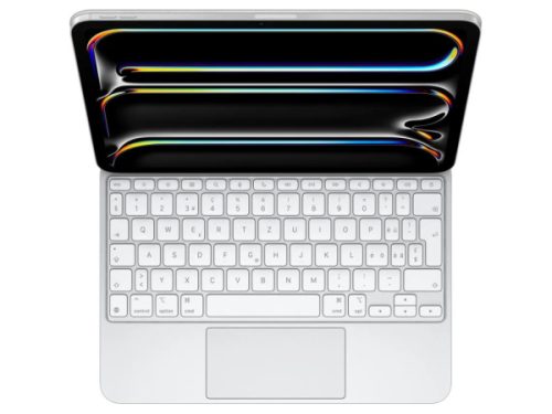 Apple, Apple - Kabellose Tastatur, Magic Keyboard for iPad Pro 13‑inch (M4) - Swiss - White, Weiss