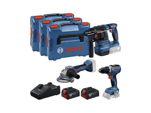 Bosch Professional, Bosch Professional GSR + GBH + GWS + 2x GBA 5.0 Ah + GAL 18V-40 0615A5009G Werkzeugset