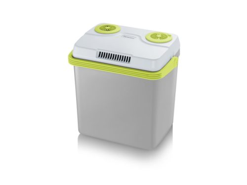 Severin, Severin 2925 Kühlbox EEK: E (A - G) Thermoelektrisch 5 V, 12 V, 230 V Grau, Grün, Weiß 25 l