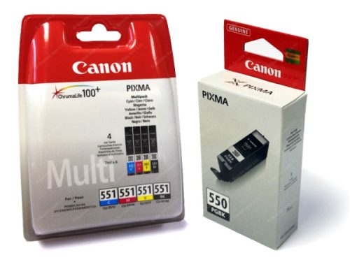 Canon, CANON Multipack Tinte PGBK/CMY/BK/GY PGCL550/1 PIXMA MG6350 15/7ml