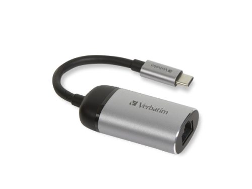 Verbatim, Verbatim USB-C® Adapter [1x USB-C® Stecker - 1x RJ45-Buchse] 49146 0.10 m