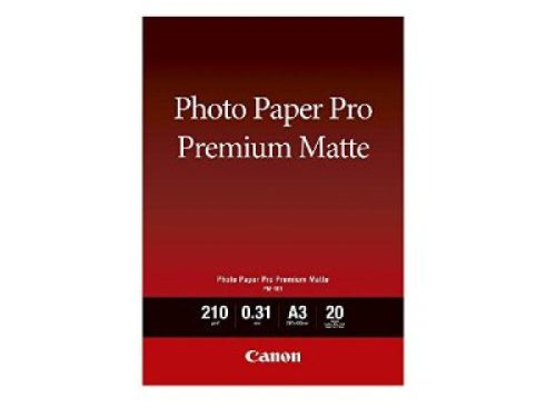 Canon, Canon Photo Paper Pro Premium Matte PM-101 8657B006 Fotopapier DIN A3 210 g/m² 20 Blatt Matt