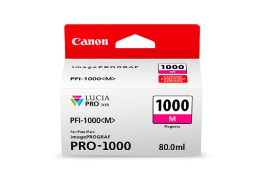 Canon, CANON Tintenpatrone magenta PFI-1000 iPF PRO-1000 80ml