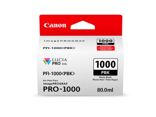 Canon, CANON Tintenpatrone photo schwarz PFI-1000 iPF PRO-1000 80ml