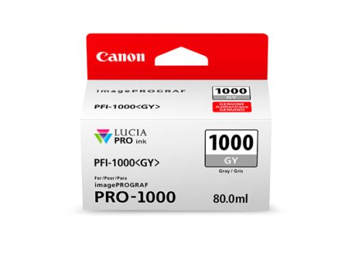 Canon, CANON Tintenpatrone grau PFI-1000 iPF PRO-1000 80ml