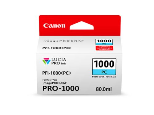 Canon, CANON Tintenpatrone photo cyan PFI-1000 iPF PRO-1000 80ml