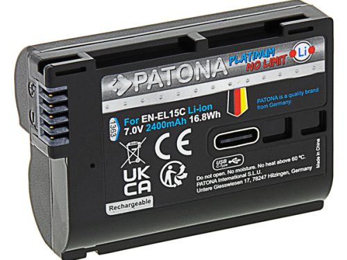 Patona, Akku Li-ION Foto, Patona Platinum Akku Nikon ENEL15C USB-C, Produkte & Wohnen