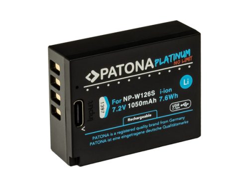 Patona, Akku Li-ION Foto, Patona Platinum USB-C Fujifilm NP-W126S, Produkte & Wohnen