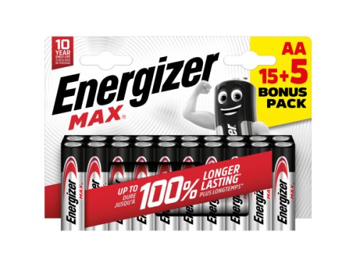 Energizer, ENERGIZER Batterie Max E301534900 AA/LR06 15 + 5 Stk.
