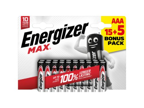 Energizer, ENERGIZER Batterie Max E303349400 AAA/LR03, 15 + 5 Stk.