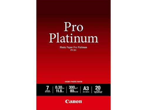 Canon, CANON Pro Platinum Photo Paper A3 PT101A3 InkJet glossy 300g 20 Blatt