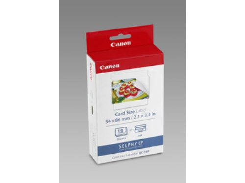 Canon, CANON Farbtinte/Kleberset 8,6x5,4cm KC18IF CP 100 18 Blatt