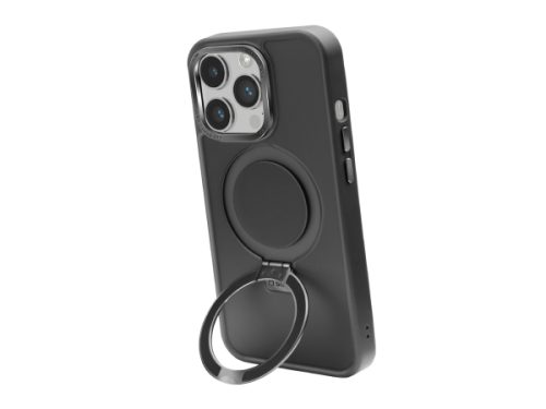 SBS, Kompatibles kabelloses Laden, MagSafe-kompatible Ladehülle mit Metallverarbeitung und Ring mit Standfunktion für iPhone 14 Pro, Produkte & Wohnen