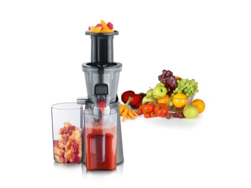Severin, Severin Slow Juicer "Slow Juicer ES 3571" 150 W Anti-Rutsch-Füsse, Reinigungsbürste, Saftauffangbehälter, Siebeinsatz