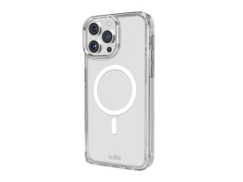 SBS, Kompatibles kabelloses Laden, Transparente steife Hülle, kompatibel mit MagSafe-Ladefunktion für iPhone 15 Pro Max, Produkte & Wohnen