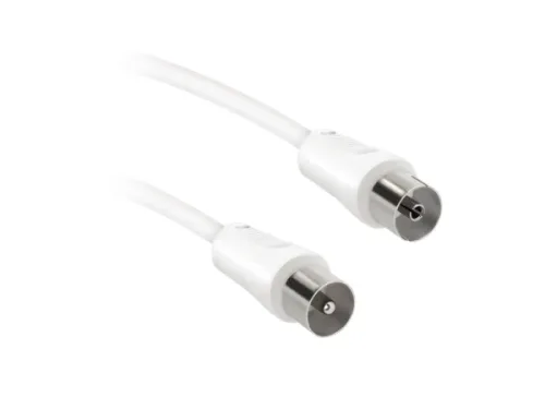 EKON, Antennenkabel und -adapter, Antennenkabel Stecker / Buchse weiß 75dB, Produkte & Wohnen