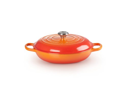 Le Creuset, LE CREUSET Bräter SIGNATURE gusseisen orange