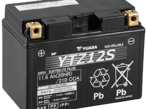 Yuasa, Yuasa YTZ12S Motorradbatterie 12 V 11 Ah Poltyp: Schraubklemme Typ 11