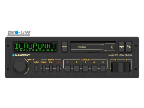 Blaupunkt, Blaupunkt Hamburg SQM 23 DAB Autoradio DAB+ Tuner, Retro Design, Anschluss für Lenkradfernbedienung,