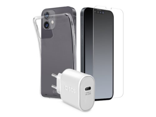 SBS, Smartphone, Kit mit Ladegerät, Hülle und Bildschirm-Schutzfolie für iphone 13, Produkte & Wohnen