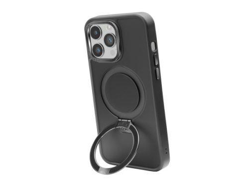 SBS, Kompatibles kabelloses Laden, MagSafe-kompatible Ladehülle mit Metallverarbeitung und Ring mit Standfunktion für iPhone 14 Pro Max, Produkte & Wohnen