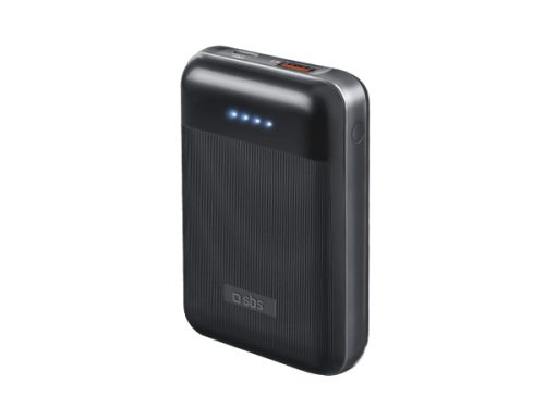 SBS, Power Delivery, Powerbank Power Delivery 20W bei 10.000 mAh, matt gerändelt, Produkte & Wohnen