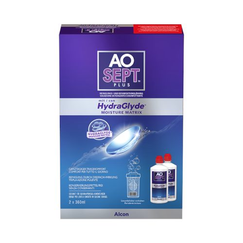 Aosept Plus mit HydraGlyde 2 x 360ml