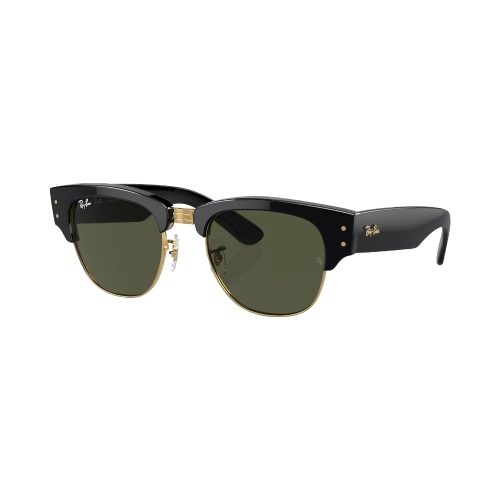 Ray-Ban Mega Clubmaster Rb0316s Schwarz auf Gold / Grün M | Sonnenbrillen