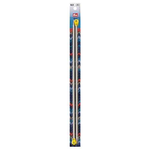 Prym, Prym Jackenstricknadeln, grau 6.00 mm, 35 cm, Karte 2 Stk., Aluminium