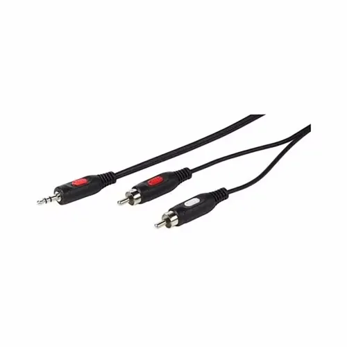 VIVANCO, Vivanco Verbindung Cinch / Klinke, 2,5m – Audio Kabel/AUX Kabel