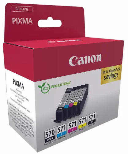 Canon, CANON Multipack Tinte PGBK/CMY/BK PGCL570/1 PIXMA MG5750 15/7ml