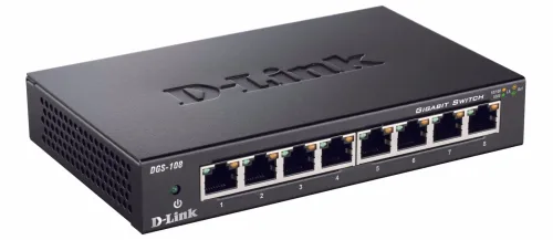 D-LINK, D-Link DGS-108/E DGS-108 Netzwerk Switch 8 Port 1 GBit/s